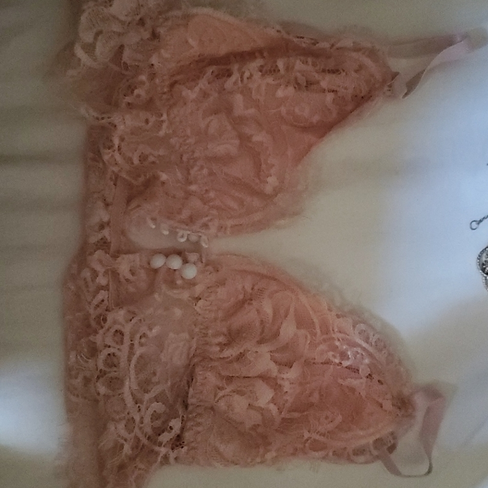 Pink pearl bralette